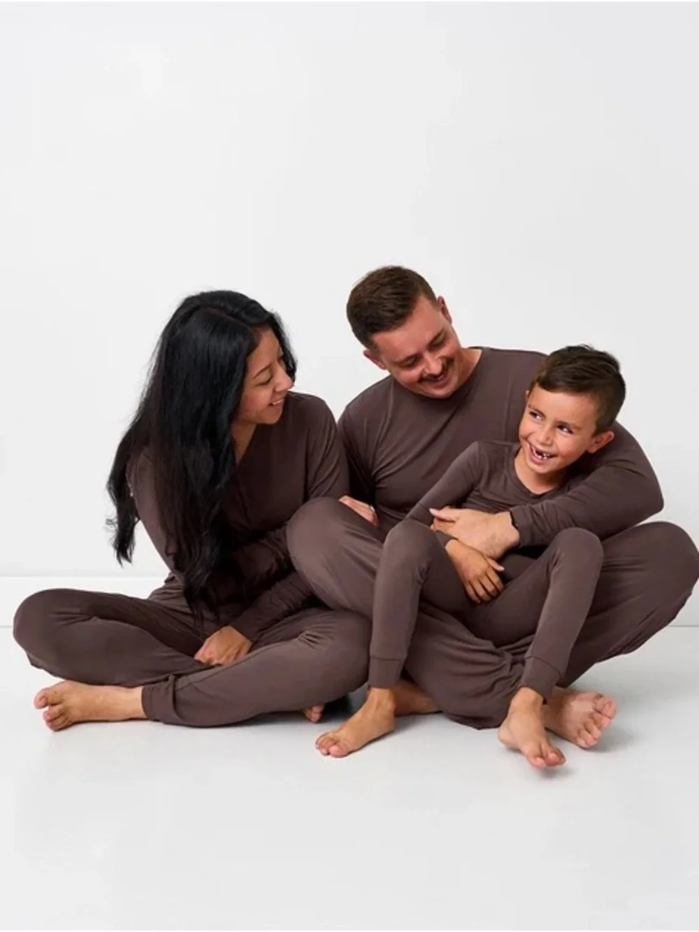 NWT Little Sleepies Chocolate Brown kids 2 piece long sleeve pajama set